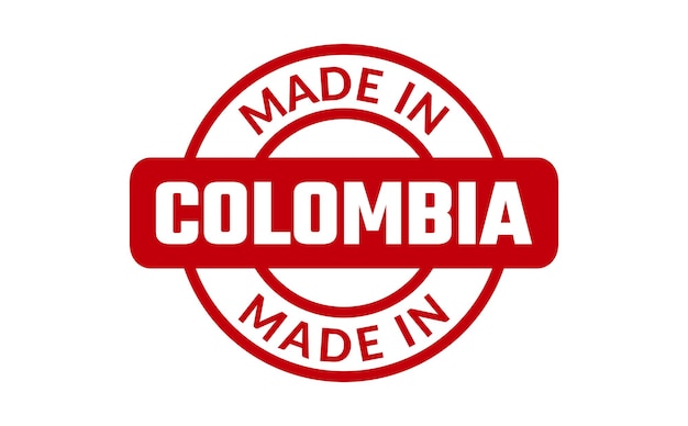 Made In Colombia Rubber Stamp