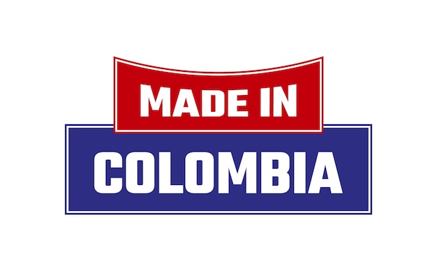 Vector made in colombia seal vector