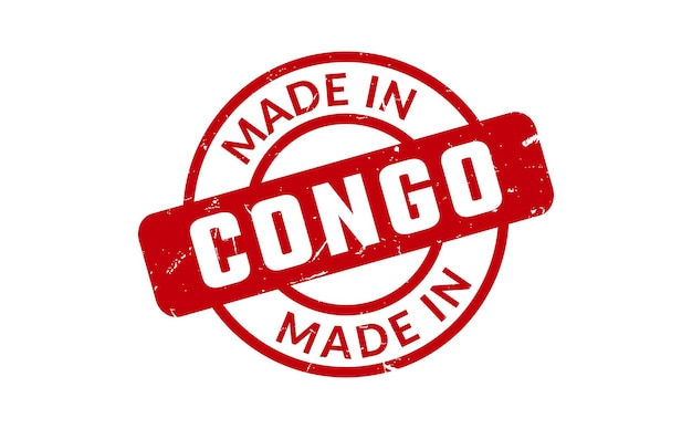 Made In Congo Rubber Stamp