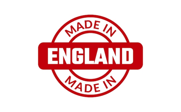 Vector made in england rubber stamp