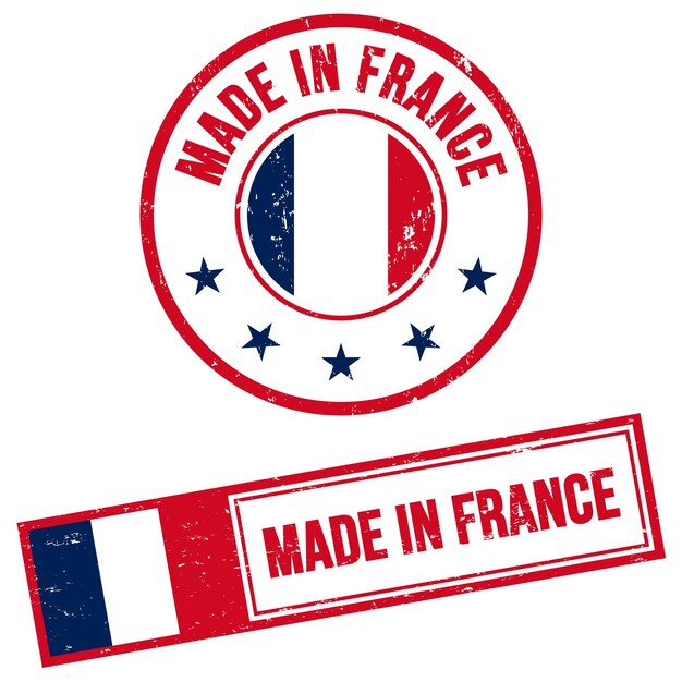 Made in france stamp sign grunge style