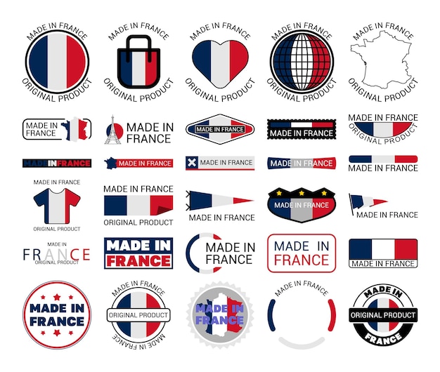 Made in france label Royalty Free Vector Image