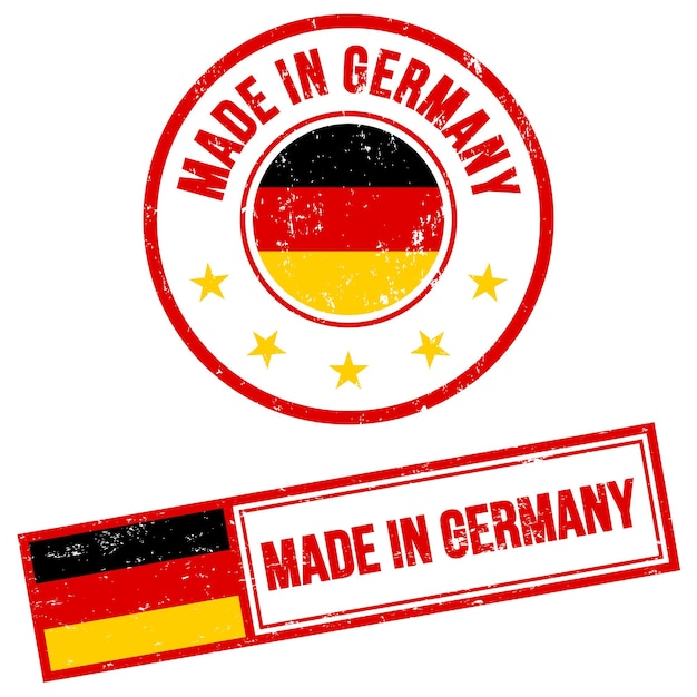 Vector made in germany stamp sign grunge style