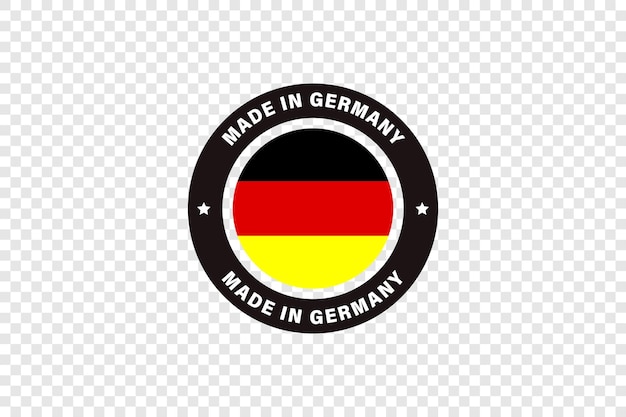 Произведено в Германии Векторная икона Этикетки наклейки указатель значок символ и страница