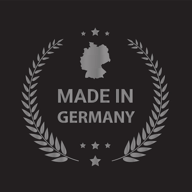 Made in Germany Vector logo and Germany flags logo design