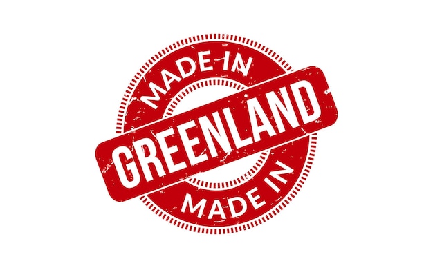 Made In Greenland Rubber Stamp