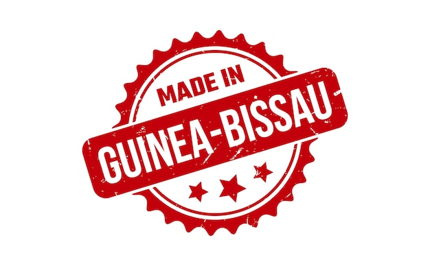 Vector made in guinea bissau rubber stamp