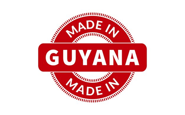 Made In Guyana Rubber Stamp