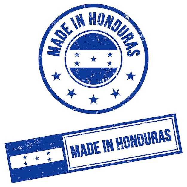 Vettore realizzato in honduras stamp sign in stile grunge