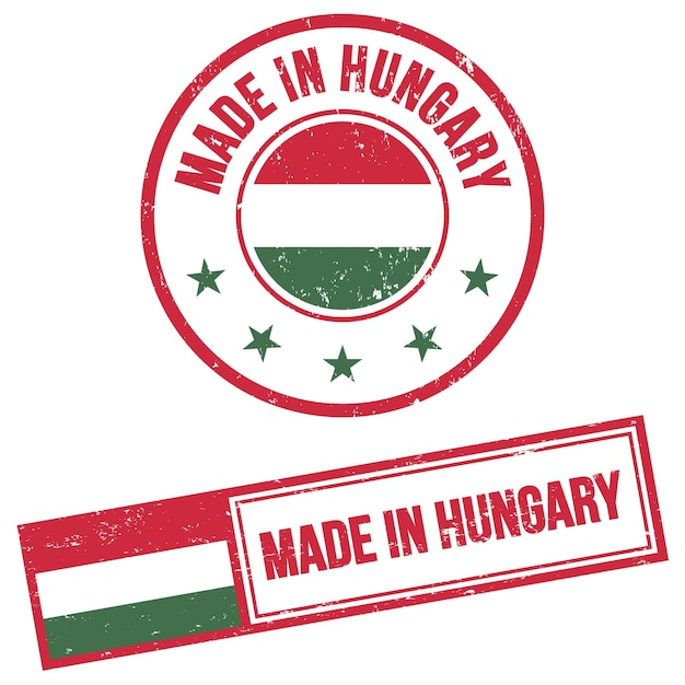 Vector made in hungary stamp sign grunge style