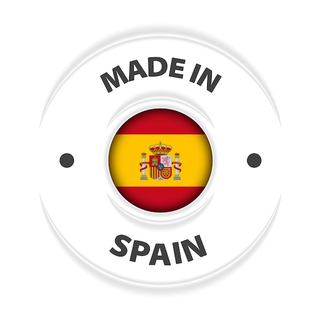 Made in Spain grafiek en etiket