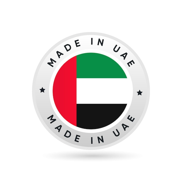 Made In Uae 스탬프 스티커 디자인