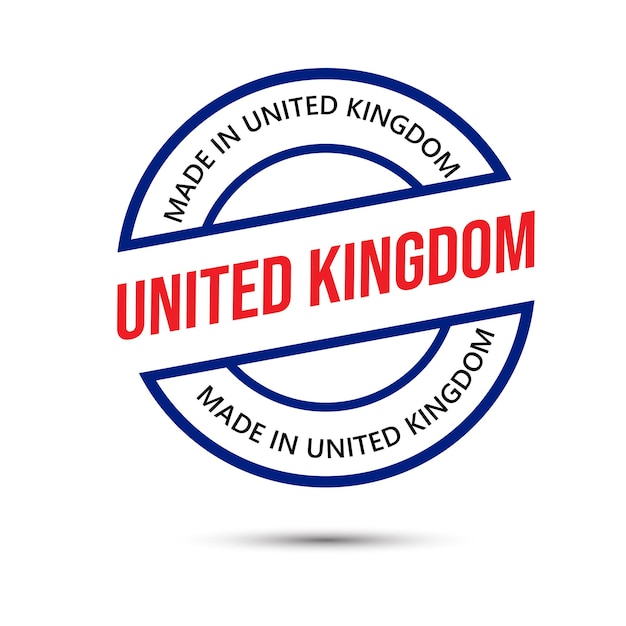 Made In United Kingdom 벡터 로고 Made In United Kingdom 플래그 로고 디자인