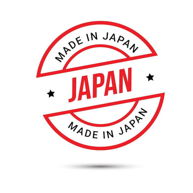 Made in Japan logo and trust badge icon Japan Flag logo