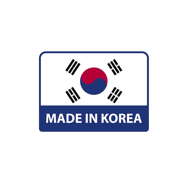 Vector made in korea premium vector made in korea icons