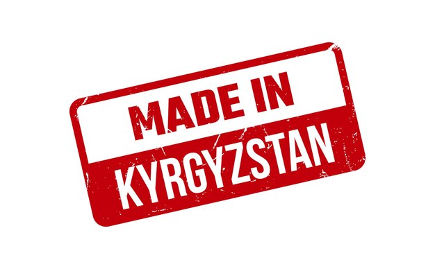 Made In Kyrgyzstan Rubber Stamp