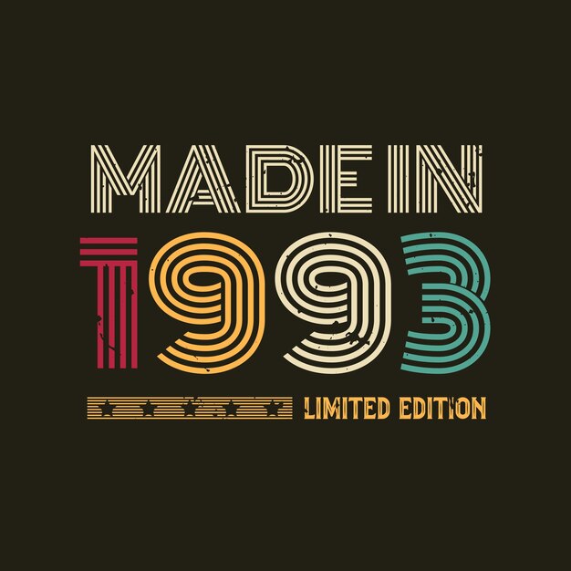 Made in limited edition tshirt design