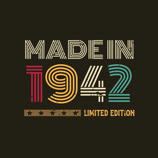 Made in limited edition tshirt design