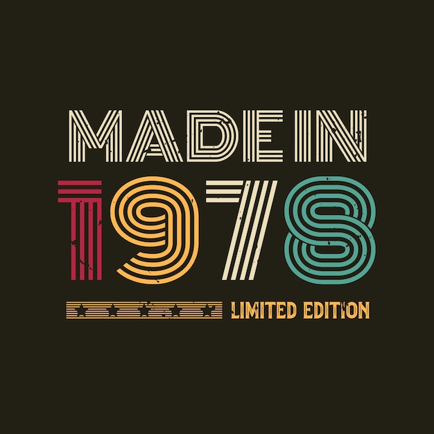 Made in limited edition tshirt design