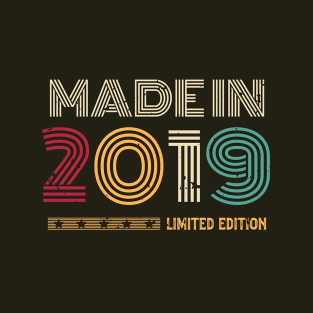 Made in limited edition tshirt design