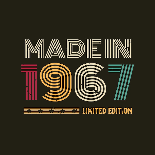 Made in limited edition tshirt design