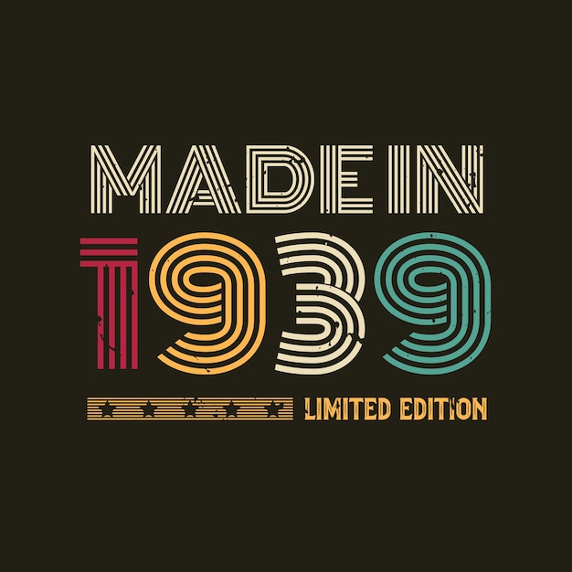 Made in limited edition tshirt design