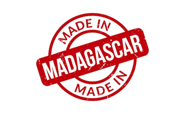 Сделано в Мадагаскаре резиновая марка