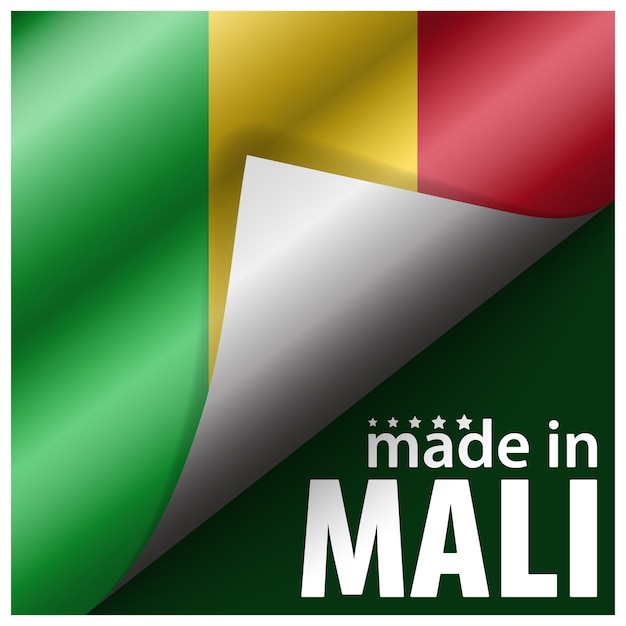 Made in mali graphic and label