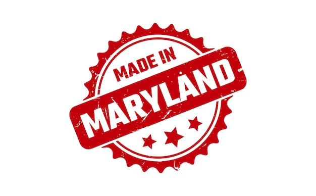 Vector made in maryland rubber stamp