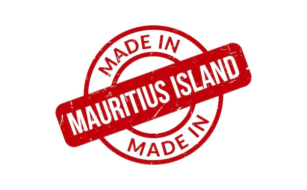 Realizzato nel timbro di gomma dell'isola di mauritius