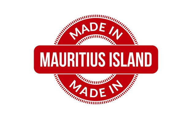 Made In Mauritius Island Rubber Stamp