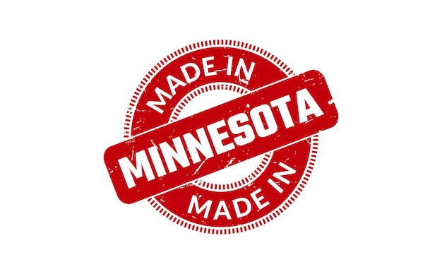 Made In Minnesota Rubber Stamp