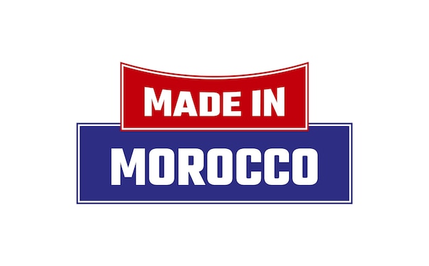 Изготовлен в Марокко Печать Вектор