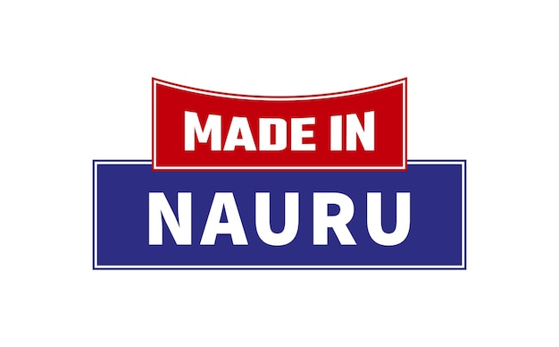 Vector made in nauru seal vector