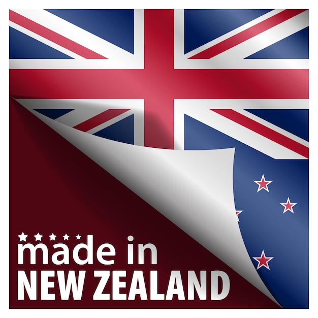 Vector made in newzealand graphic and label