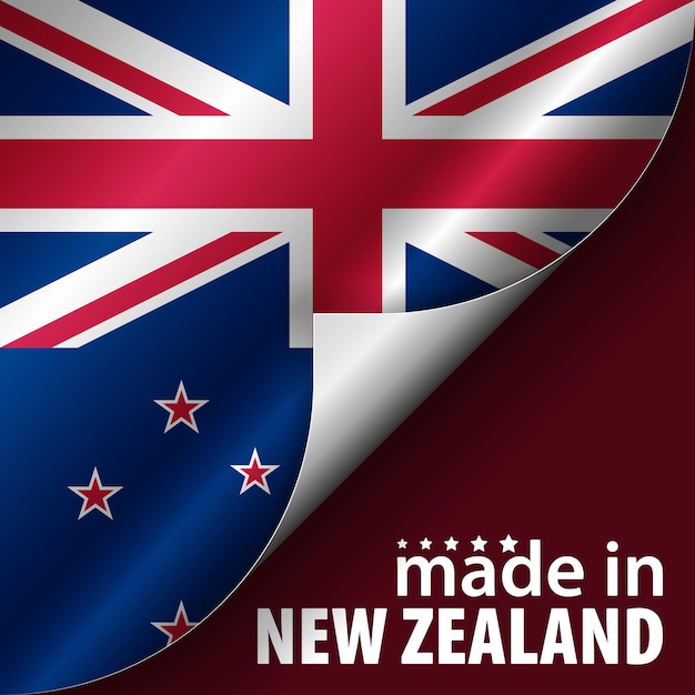 Made in newzealand graphic and label