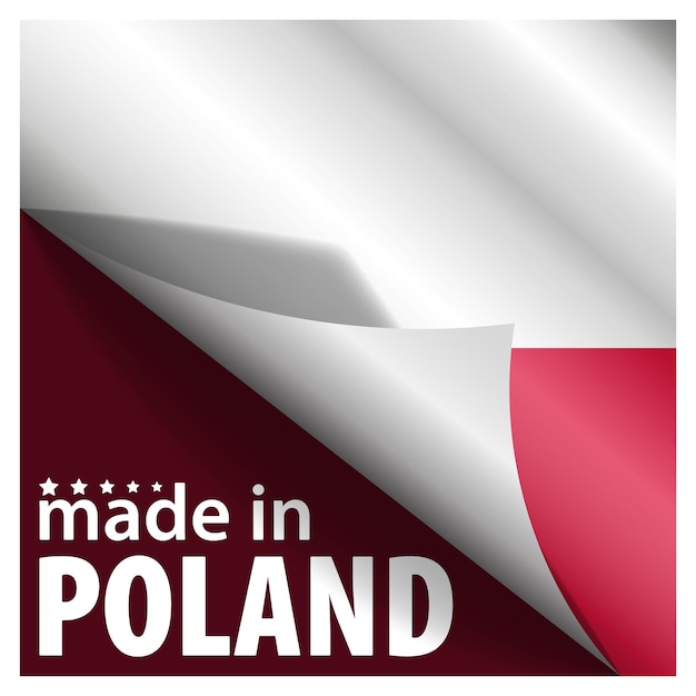 Made in poland graphic and label