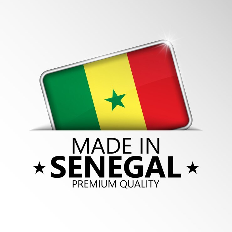 Made in Senegal graphic and label Element of impact for the use you want to make of it