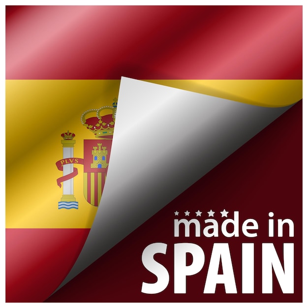 Made in spain graphic and label