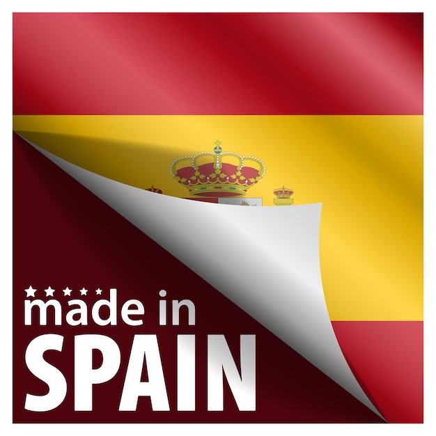 Made in Spain graphic and label