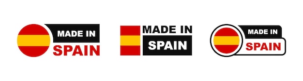 made in spain labeling set collection of label made in spain