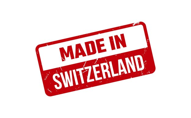 Сделано в Швейцарии резиновый штамп