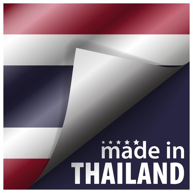 Vector made in thailand graphic and label