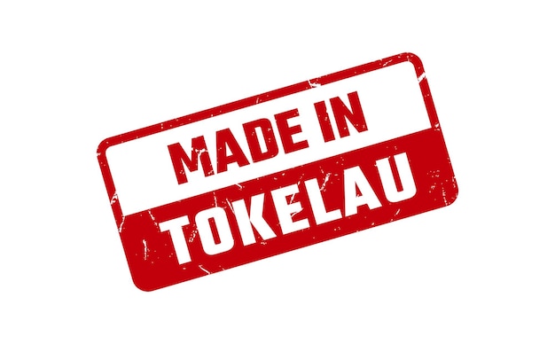 Vector made in tokelau rubber stamp