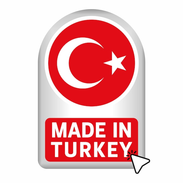 Made in Turkey 웹사이트용 버튼