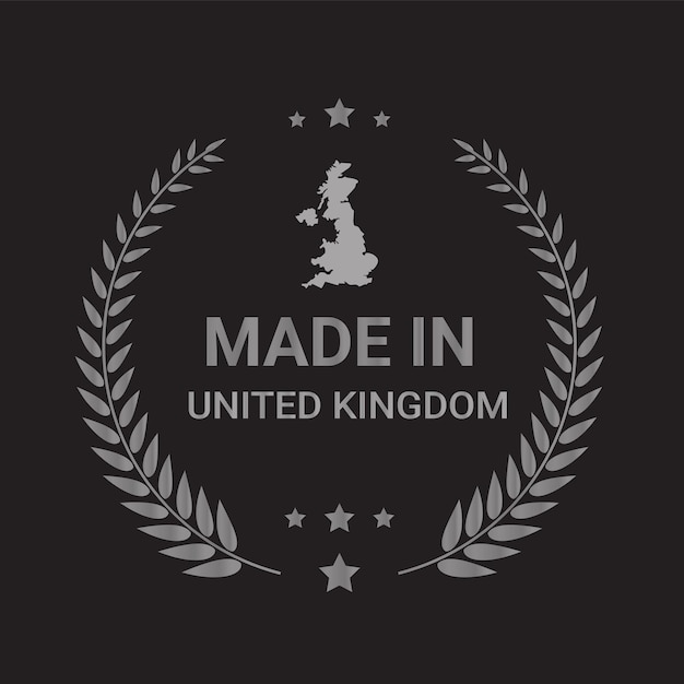 Made in United Kingdom vector logo Made in United Kingdom flags logo design