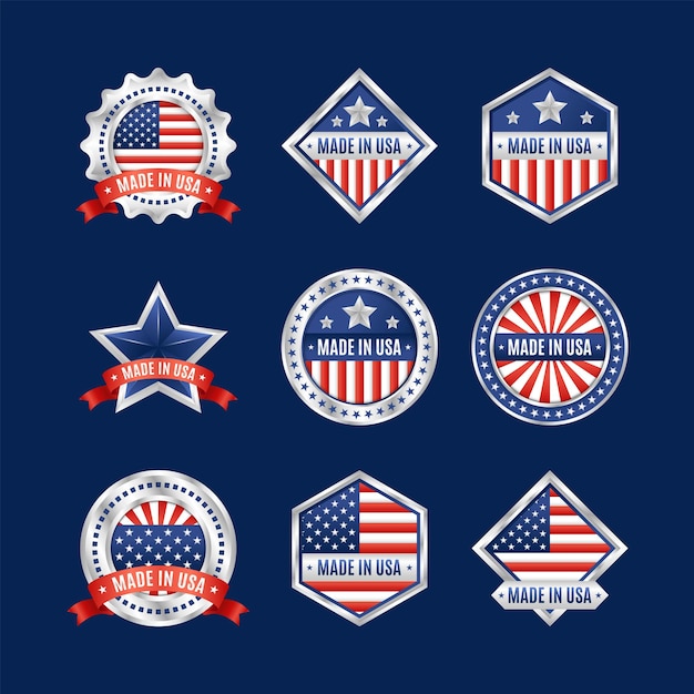 Made in USA 배지 세트