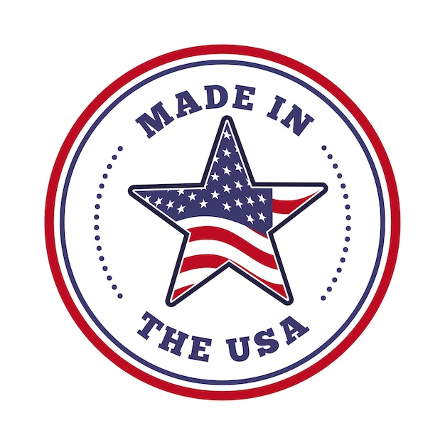 Vector made in the usa design