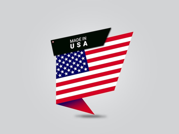 Made in Usa flag Tag title