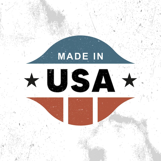 Made in usa label logo badge